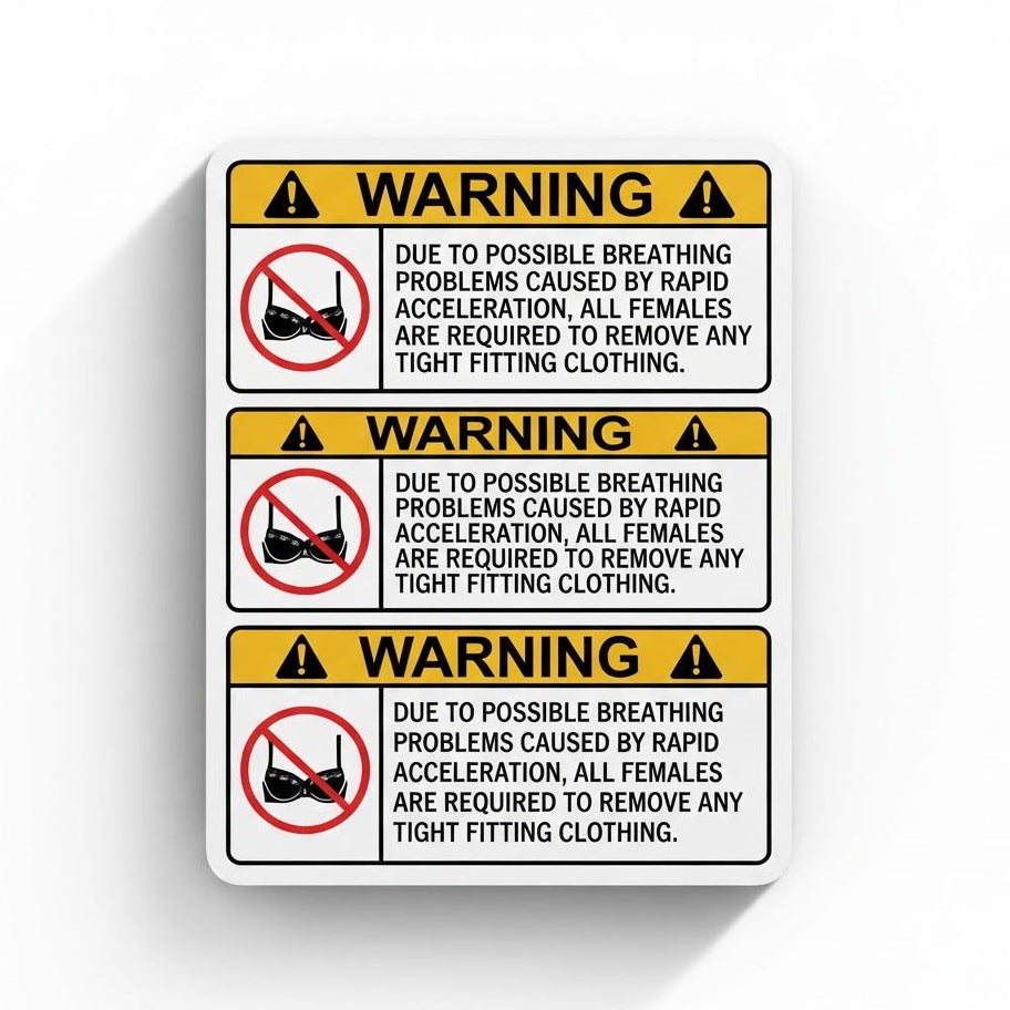 WARNING: Remove Tight Fitting Clothing